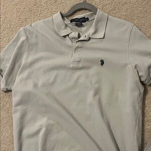 Polo by Ralph Lauren Men's Light Gray Polo Shirt